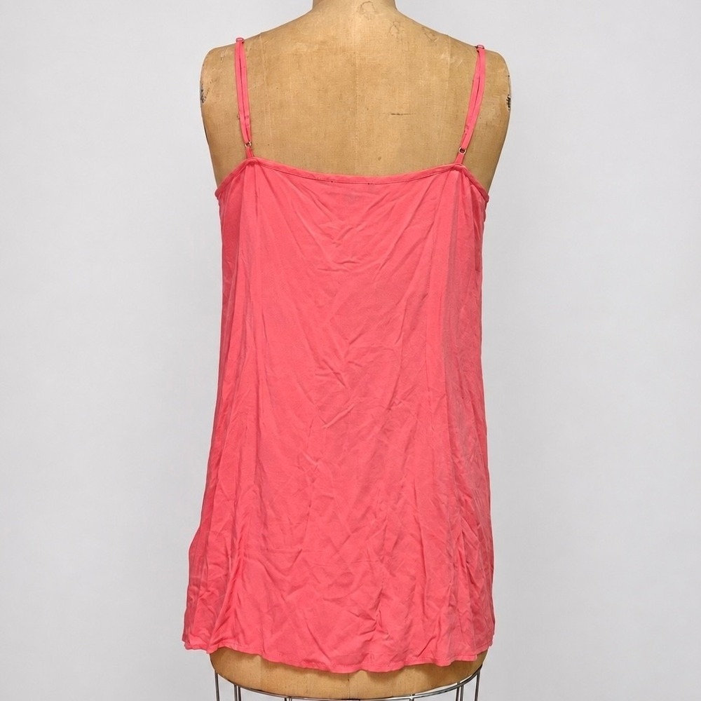 J.Crew Cabana Mini Dress M NWT Ramie Block Print Coral Floral Slip $198 - Picture 4 of 16